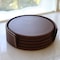 Dacasso Rustic Brown Leather Coaster Set AG-3245 - alternate 6